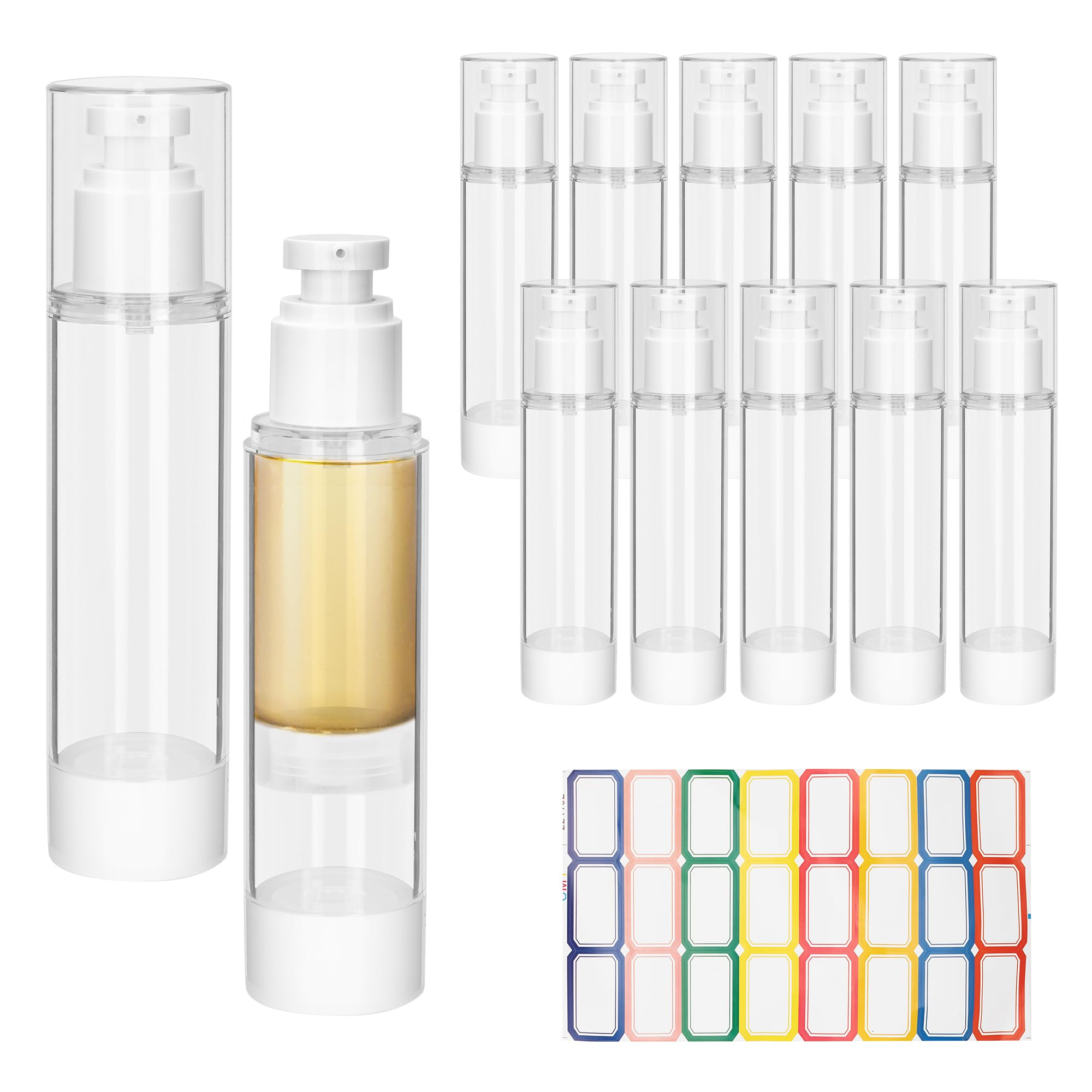 美容液 AUTHENT Mini Bottle Set Amazon.com: YEUIKERR 12 Pcs 3.4 oz Airless Pump Bottle 100