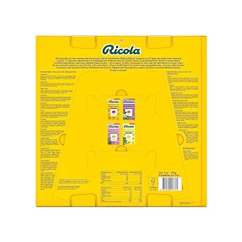Ricola Advent Calendar 2026 24 Doors Mix of Herb Sweets Sweets Christmas Calendar Suitable for Children and Adults 1 x 360 g