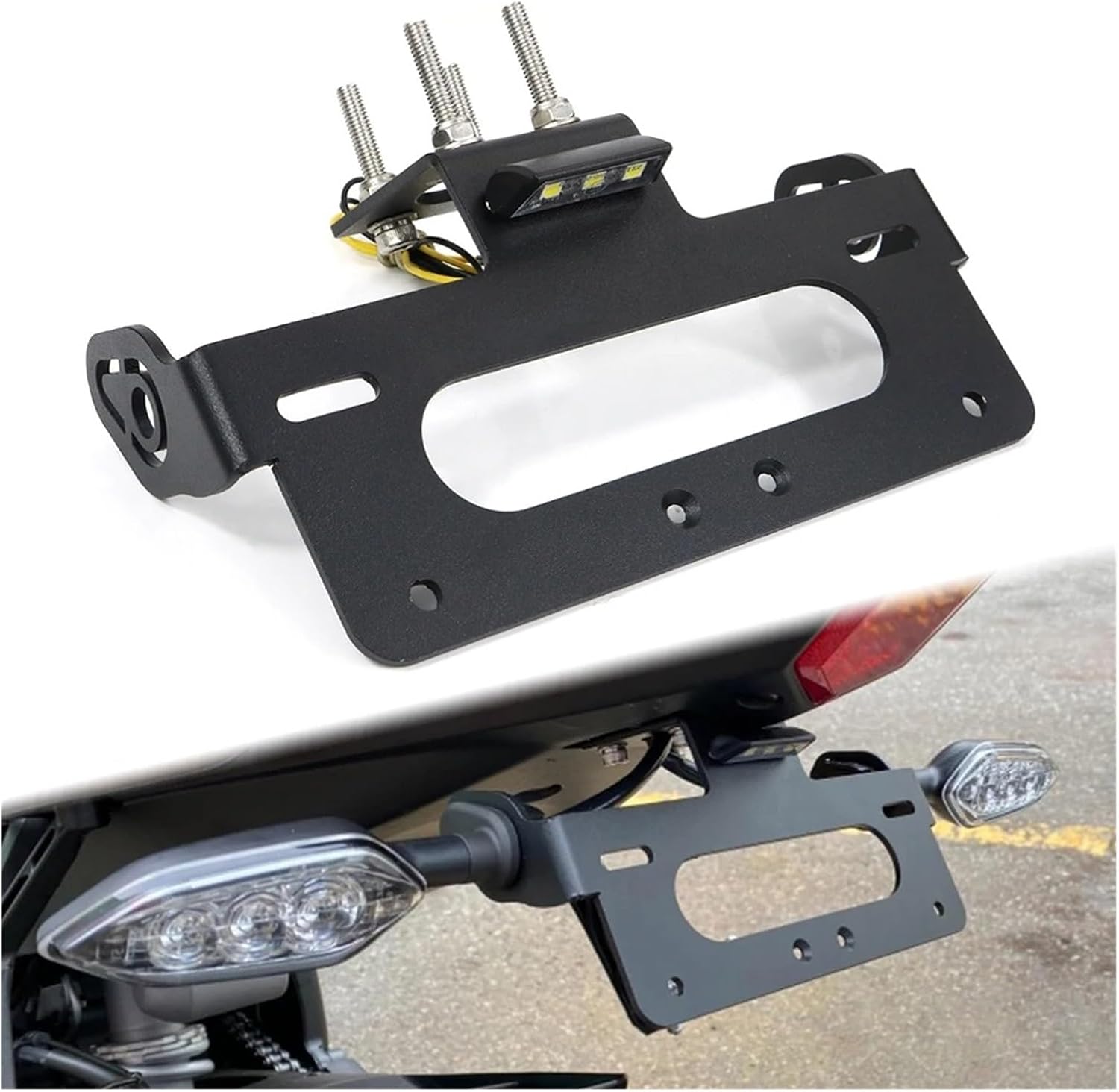 ナンバープレート ホルダー YZF-R6用 YZFR6用 YZF R6 2006-2023用 オートバイリアテールタイディ フェンダ