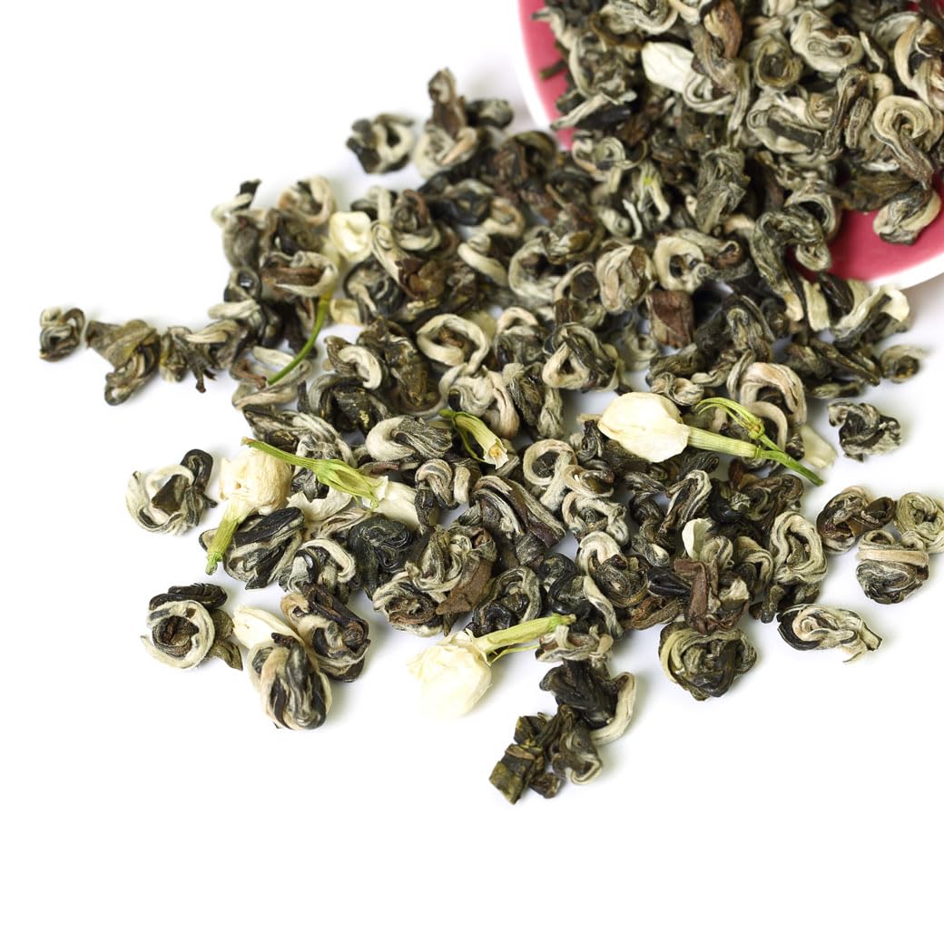 GOARTEA Jasmin Thé Vert 250g 8.8oz Nonpareil Supreme Jasmine Green Tea Loose Leaf Moli Yinhao - Snow White