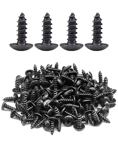 100 tornillos para madera con cabeza Phillips inoxidable 304 de truss #8 x 34 "(20mm)