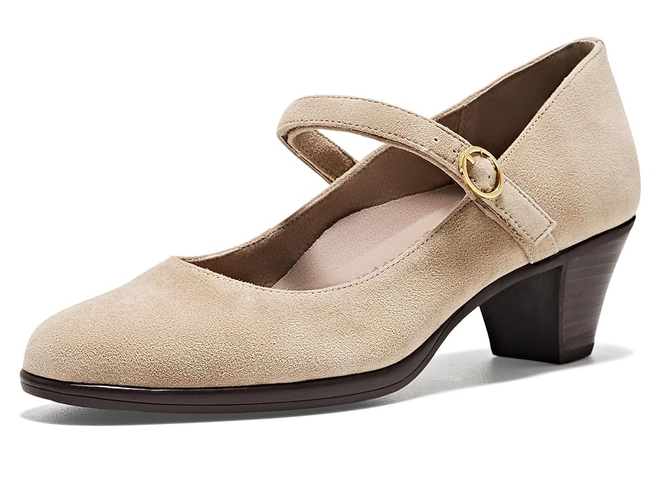Munro Rita High Women's Heels Taupe Suede: 6 M (b) In Neutral