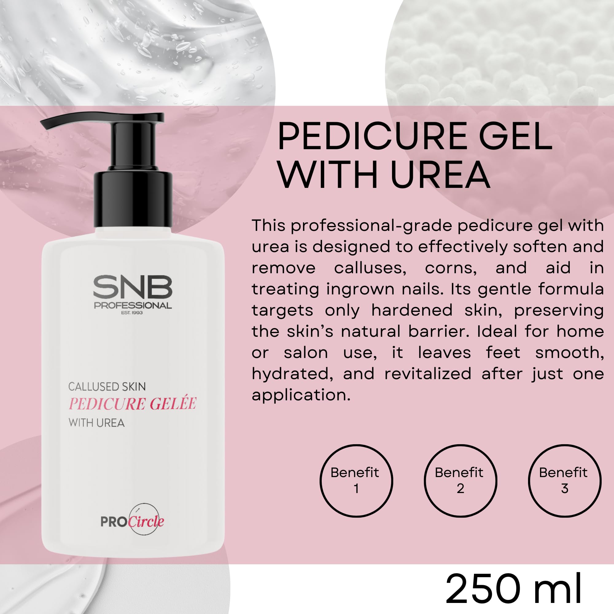 SNB Professional Pedikür Gel con Urea 250 ml para Callos y Uñas Encarnadas