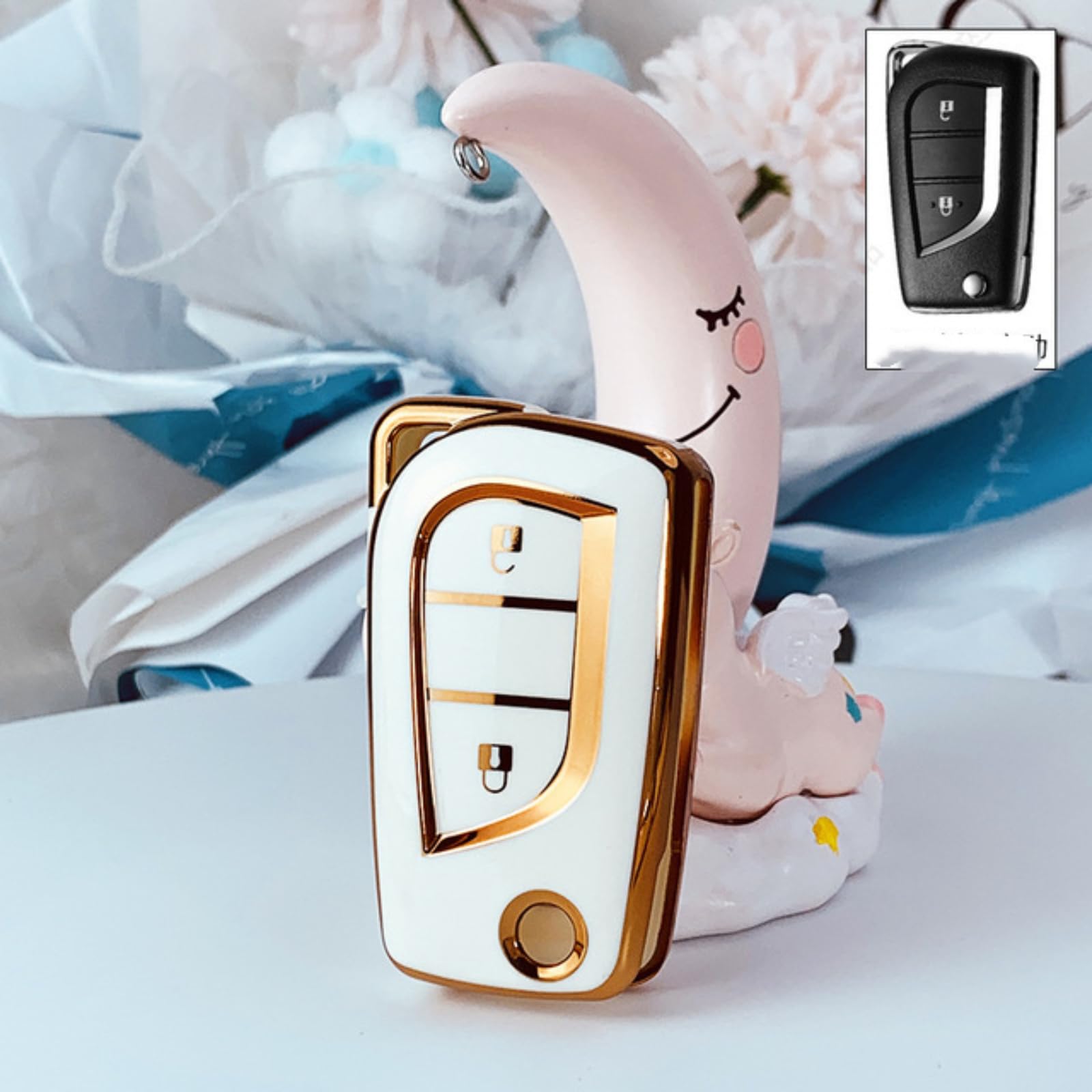 Carcasa del mando a distancia para Toyota Fortuner e Innova ideal para viajes y diario 8
