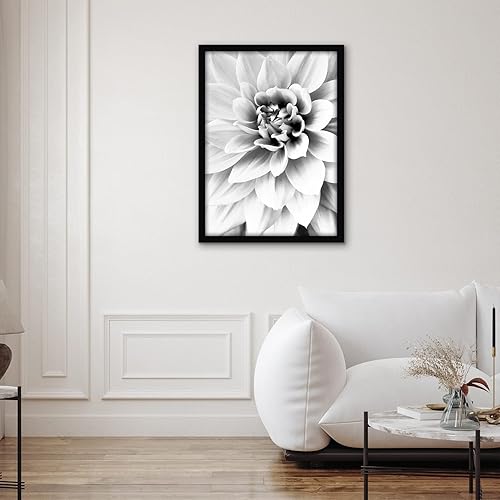 Vista 542 de Americanflat - Marco para póster de 71 x 74 cm con plexiglás pulido, portarretratos negro de madera industrializada, Epic Collection, marco ancho