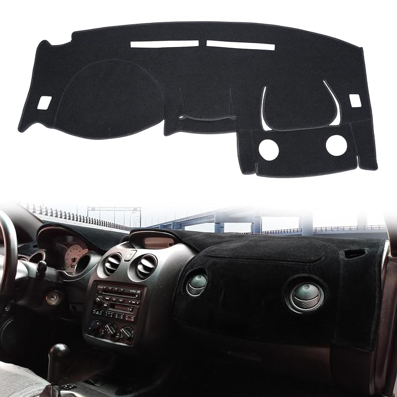 Capa para Painel sob Medida puxhig para Mitsubishi Eclipse e Eclipse Spyder 2000–2005, Dodge Stratus e Chrysler Sebring Coupé 2001–2002 Preta