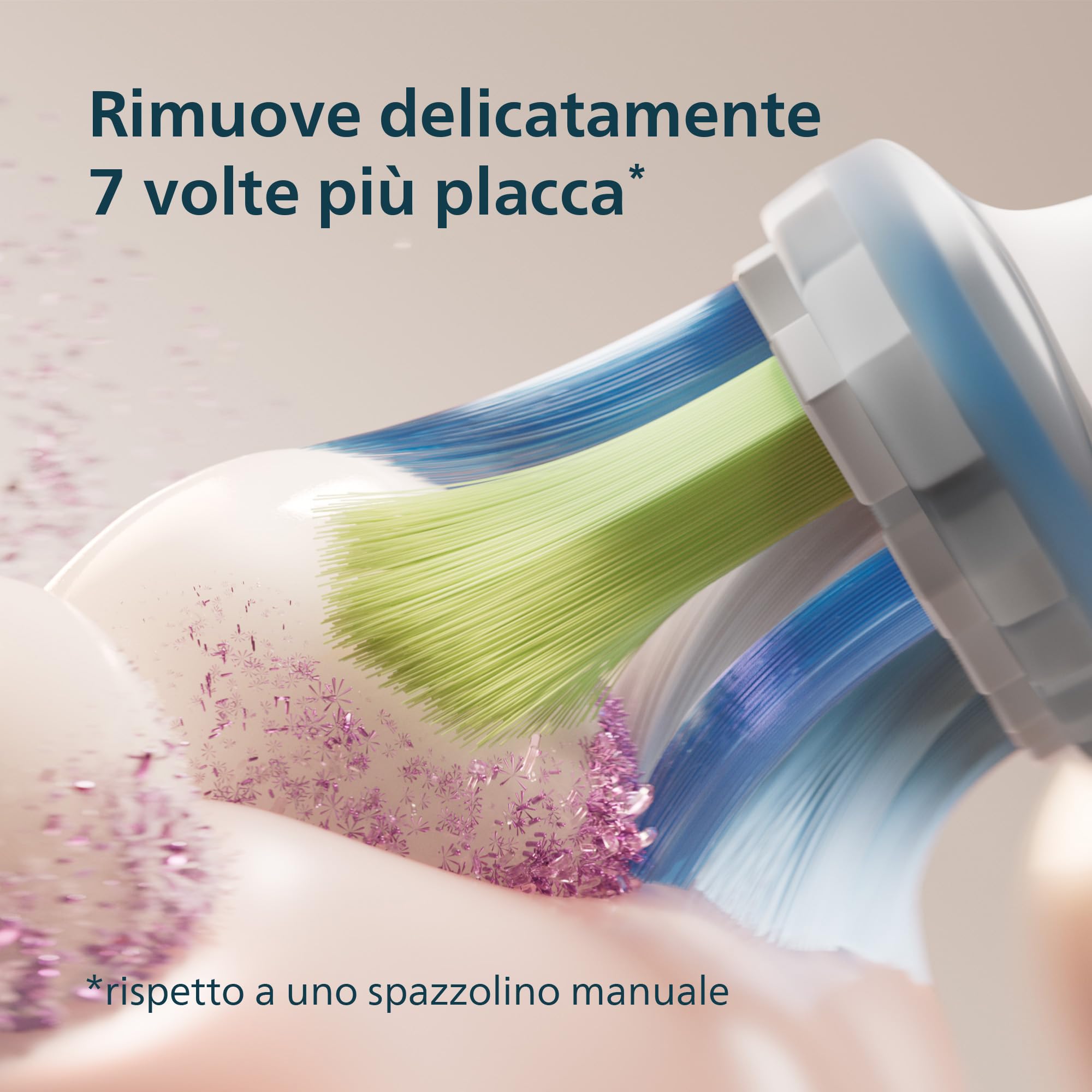 Philips Sonicare DiamondClean 9000 spazzolino elettrico, confezione doppia, spazzolino sonico con app, sensore di pressione, 4 modalità di pulizia, 3 livelli di intensità, bianco, modello HX9914/62