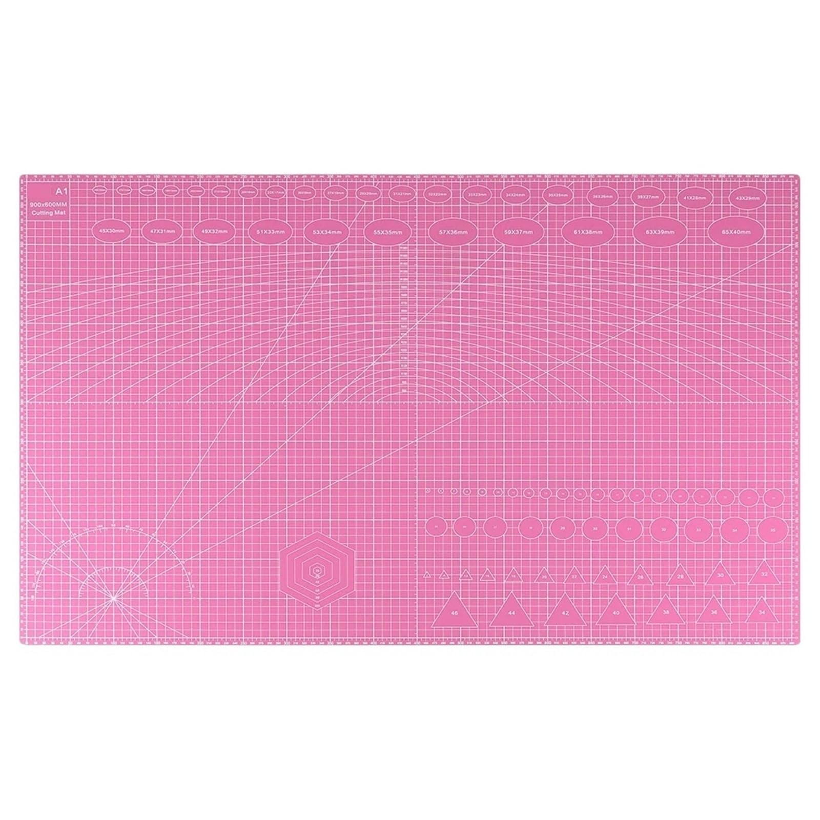 Obrotowa mata do cięcia ręcznego, A1 60x90 cm 3,0 mm dwustronna samonaprawiająca się obrotowa z PVC sztuki i rzemiosła wielokolorowa