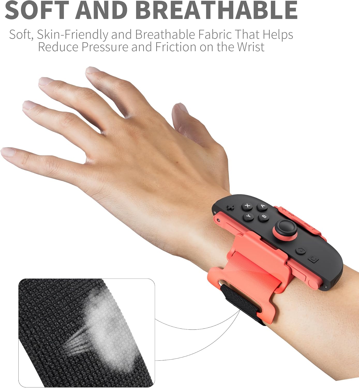 FANPL Wrist Bands for Nintendo Switch 2 joycon Controller, Adjustable Elastic Strap for Just Dance 2026/2025/2024, for Zumba Burn It Up, Fit for Adults and Children,2 Pack (Blue-Orange) - Image 2