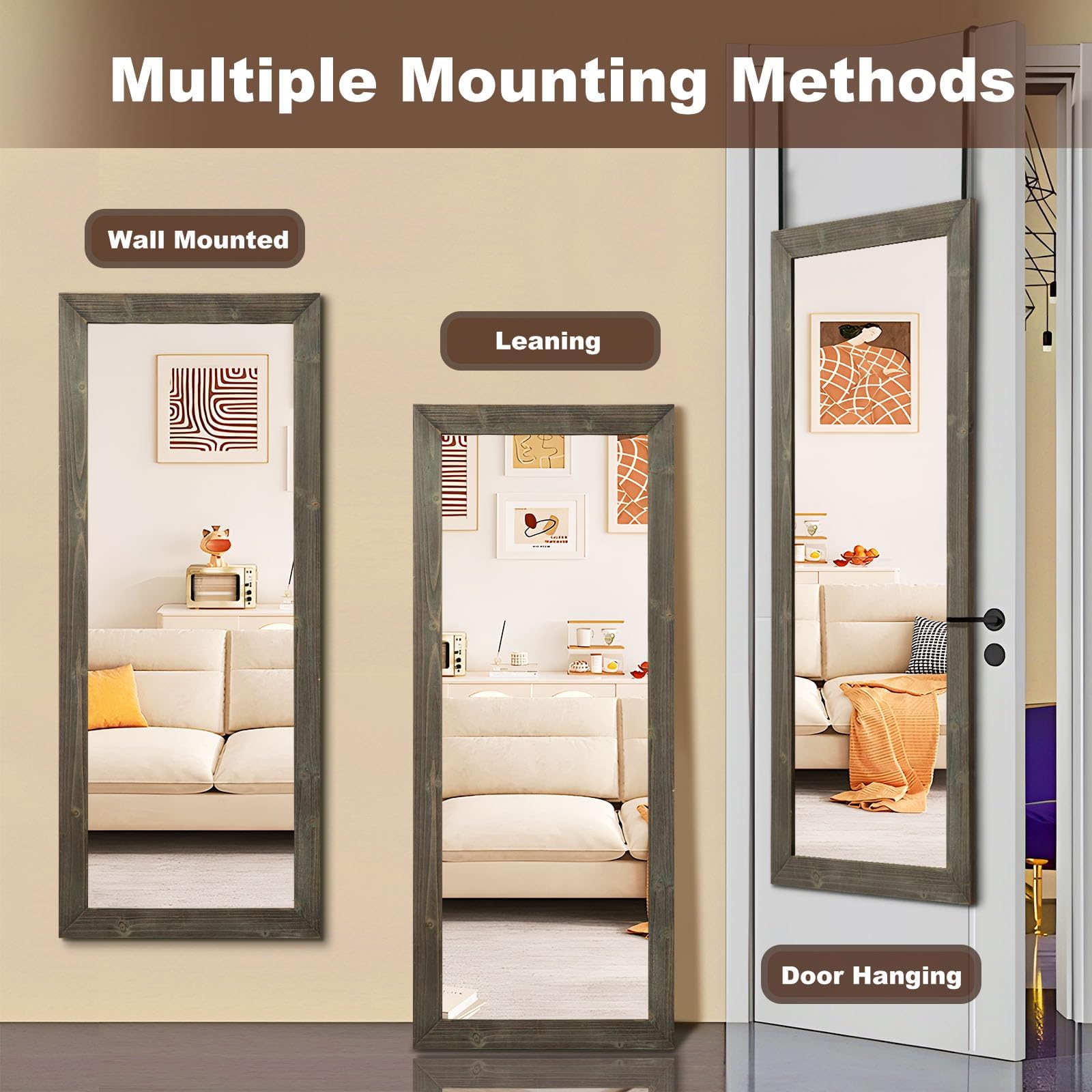 Allied Brass DMF-2/3X Adjustable Height Floor Standing 8 Inch Diameter with 3X Magnification Make-Up Mirror, Matte White