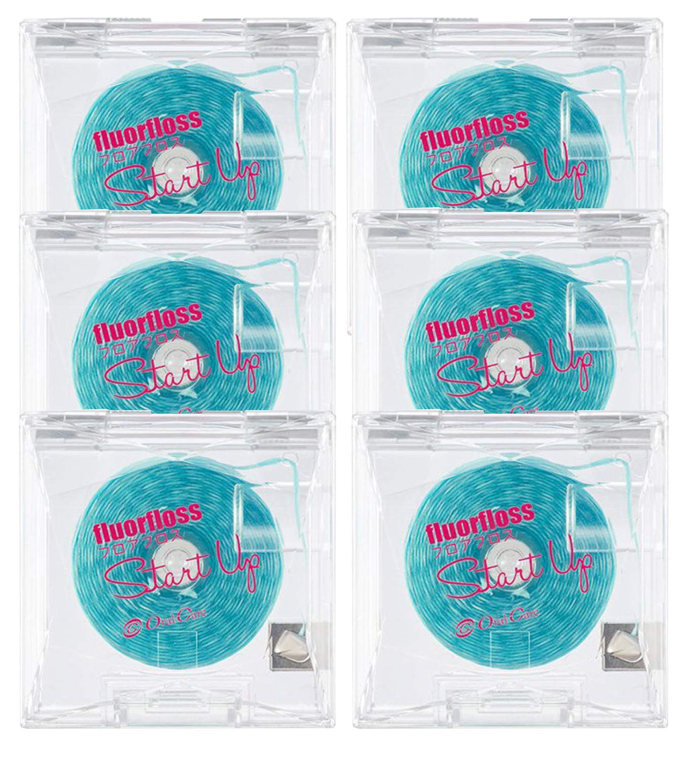 Oral Care Floor Floss Startup with Wax 156.4 ft (40 m) x 6 Packs