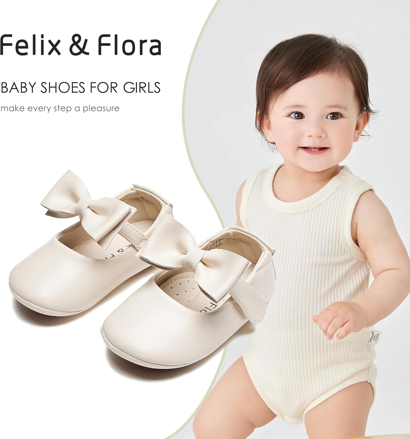 Soft Sole Baby Dress Shoes - Infant Baby Walking Shoes Moccasinss Rubber Sole Crib Shoes - Image 3