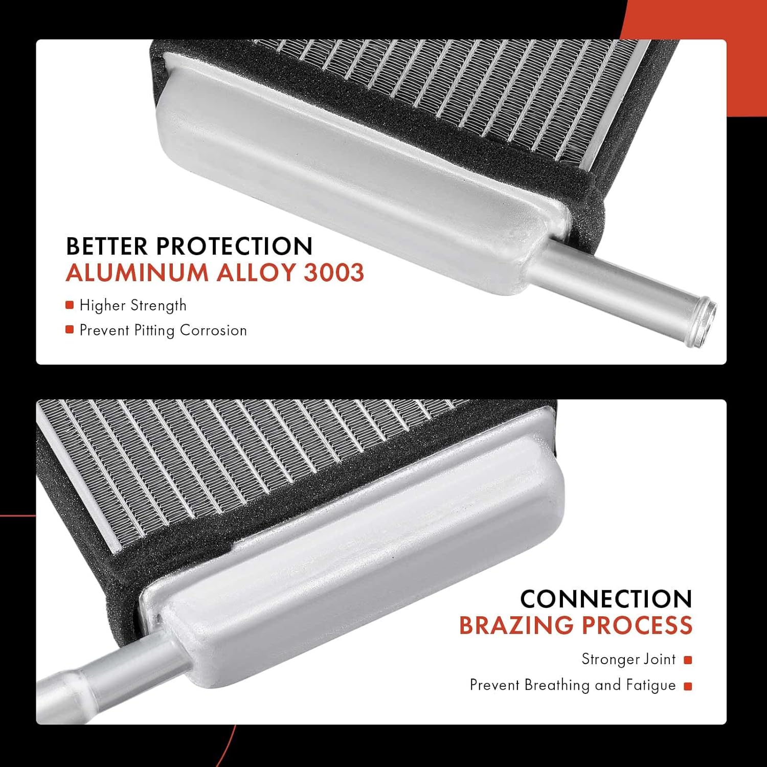 A-Premium HVAC Heater Core Compatible with Chevrolet Blazer 1969-1972, C10 C20 Panel Pickup Suburban, P10 Series, P30 Van, C20 Pickup & GMC Jimmy, C15/C1500 Pickup, K25/K2500 Suburban, P35/P3500 Van