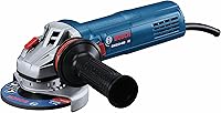 Bosch GWS10-450 4-1/2 Inch Ergonomic Angle Grinder - 10 Amp Motor, 11,000 RPM, Lightweight 4.5 lbs