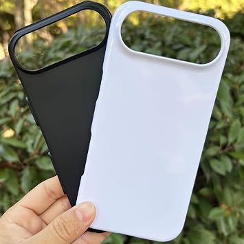 JUSTRY 5-Pack Blank 3D Sublimation Film Phone Case for iPhone Air | Dual-Layer Protective Cover | Wireless Charging Compatible & Glossy | Easy to Sublimate Bulk Coated Covers