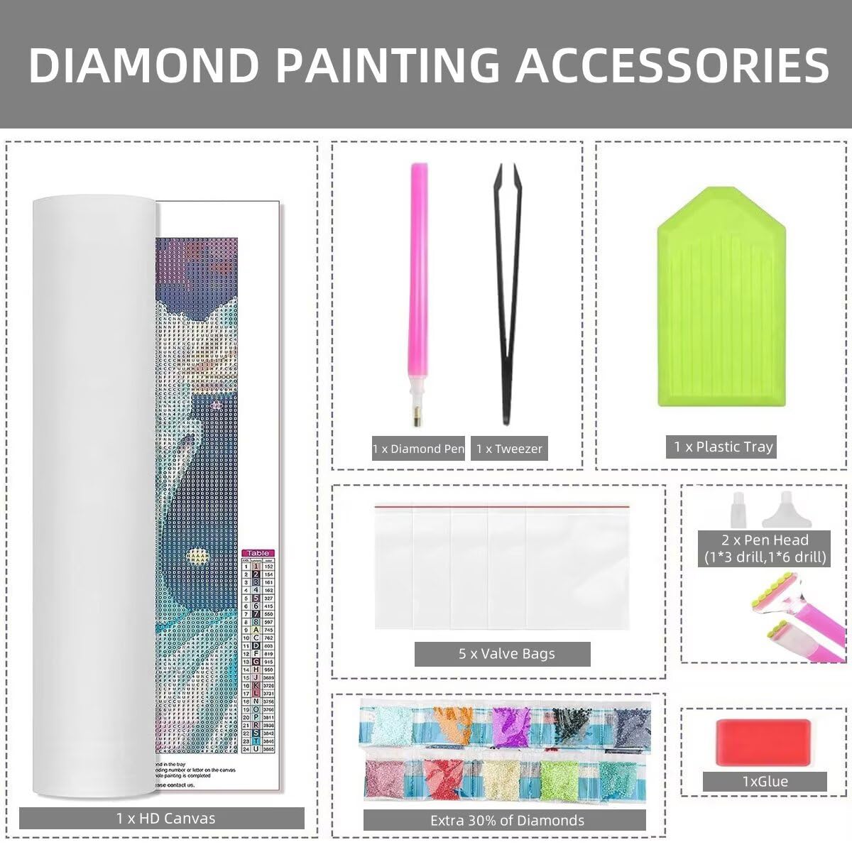 Karte Diamond Painting XXL 140x60cm, 5D Diamant Painting Bilder Abstrakt Muster, DIY Set Erwachsene mit Eckige Steine, Kreativ Set für Erwachsene, Herbstdeko, Geschenke für Frauen, Weihnachtsdeko S-54