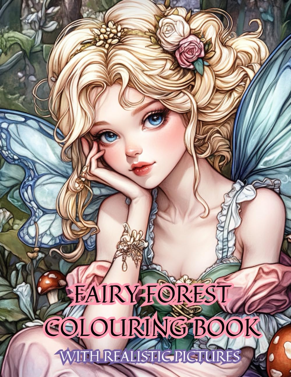 Fairy Forest Colouring Book – 80 Enchanting A4 Pages of Fairies, Forests & Fantasy Magic