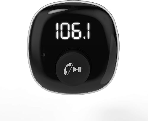 Miniatura 2 de Scosche BTFM4-SP1 BTFREQ Kit universal de manos libres Bluetooth para coche con transmisor FM y puertos USB duales, color negro