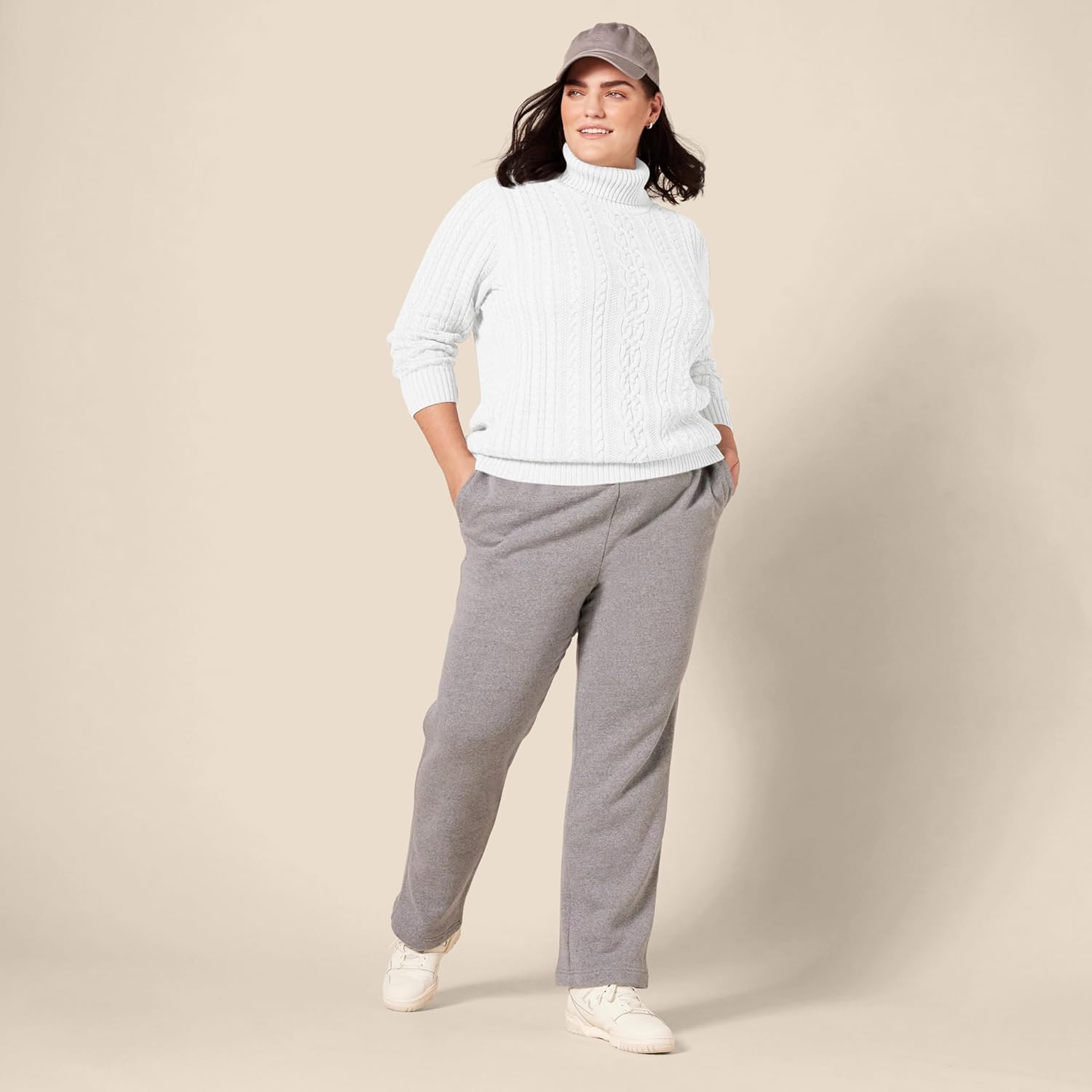 Amazon Essentials Women's Fisherman Cable Turtleneck Sweater (Available in Plus Size) - Image 8