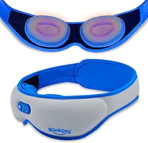 Blinkjoy Rechargeable Heated Eye Mask for Dry Eyes – Cordless Warm Compress for MGD, Styes & Eye Strain – Optometrist Recommended for Dry Eye Relief