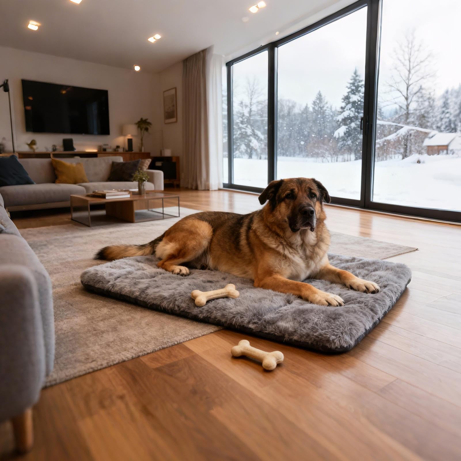 Grande Cuccia Morbida per Cani Comfortevole Grande Cuscino Antiscivolo per | Materassino Da Per Gabbia E Cuccia per Casa Dormitorio Appartamento Soggiorno Balcone