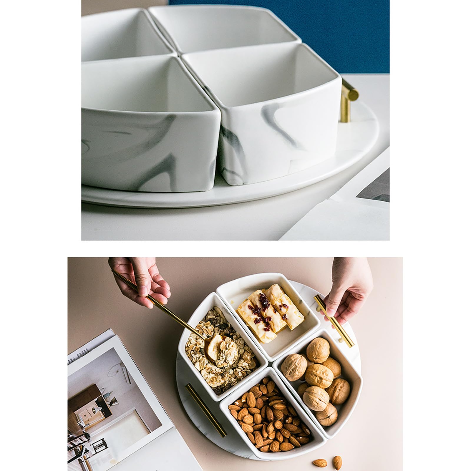 Obst Keramik Schalen Snack Serviertablett, Keramik Dip Schalen Sojasauce Schüssel Set, Keramik Schalen Set Schüssel Snack Tablett Set Für Snack Sushi Obst Vorspeise Dessert