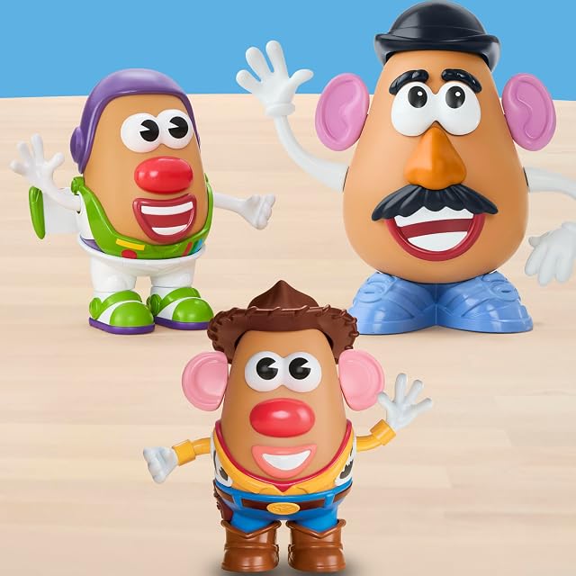 Foto 8 de 8 de Potato Head Toy Story, Woody Cara de Papa, Set con un Cuerpo de Patata y 12 Accesorios