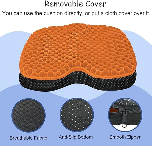 Miniatura 3 de Cojín de asiento de kayak antideslizante, impermeable de gel con funda antideslizante, almohadilla para asiento de kayak, remo, estadio, canoa,