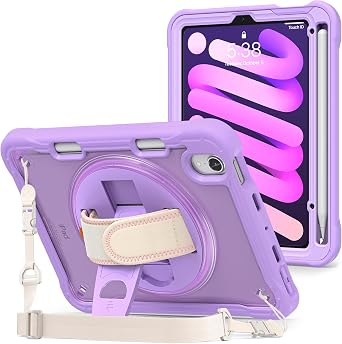 ProCase Rugged Case for iPad mini 7thA17 Pro 2024 / 6th Gen 8.3" 2021