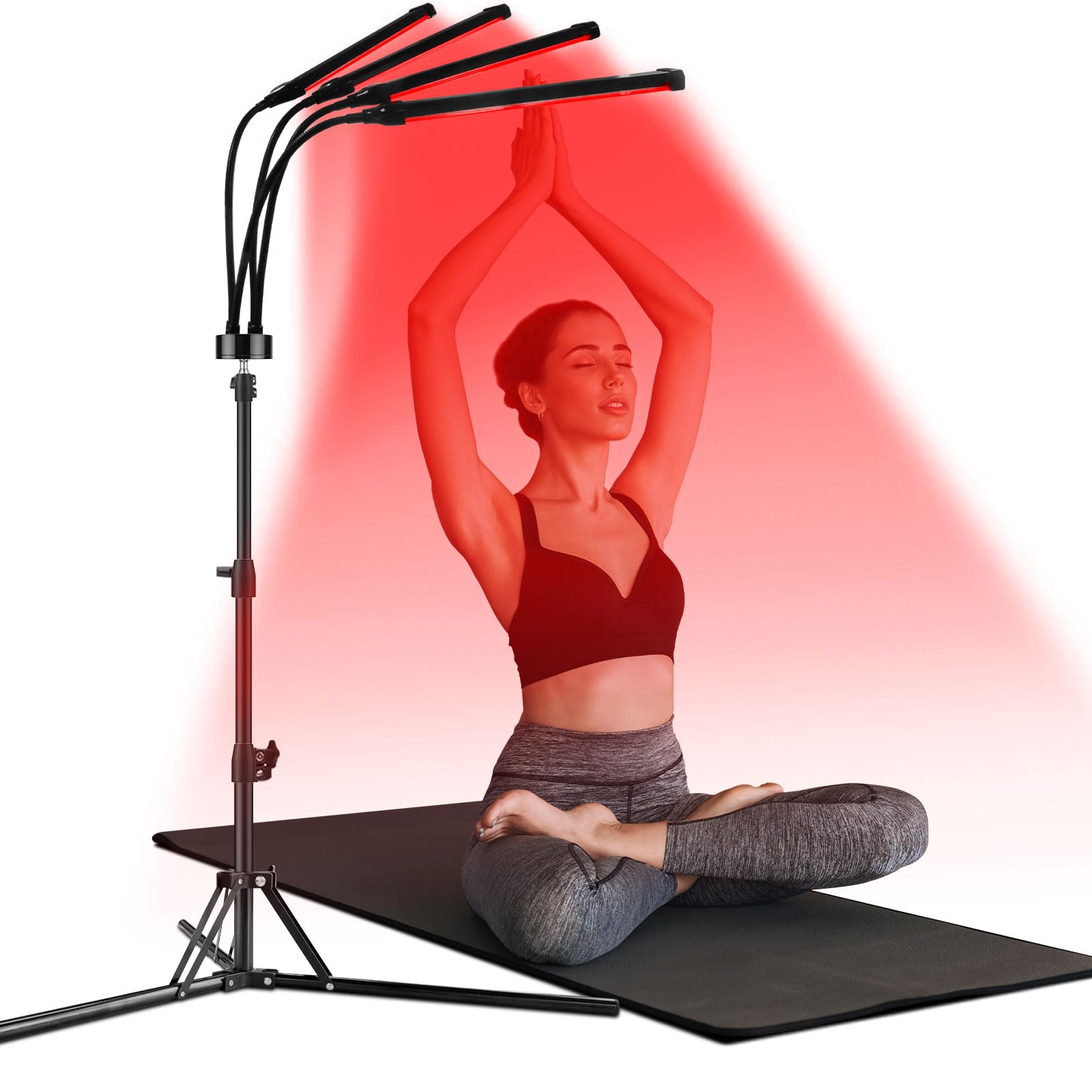 Red Light Therapy for Body, 180LEDs Red Light Therapy Lamp with Tripod, 3-in-1 Chip Designed 660nm ?850nm Infrared Light Therapy for Face