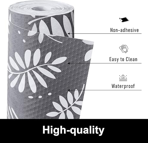 Vista 12 de Cooyes - Revestimiento para estantería de alacena, refrigerador, cajón, cocina, almacén, escritorio, tapete no adhesivo, antideslizante, duradero