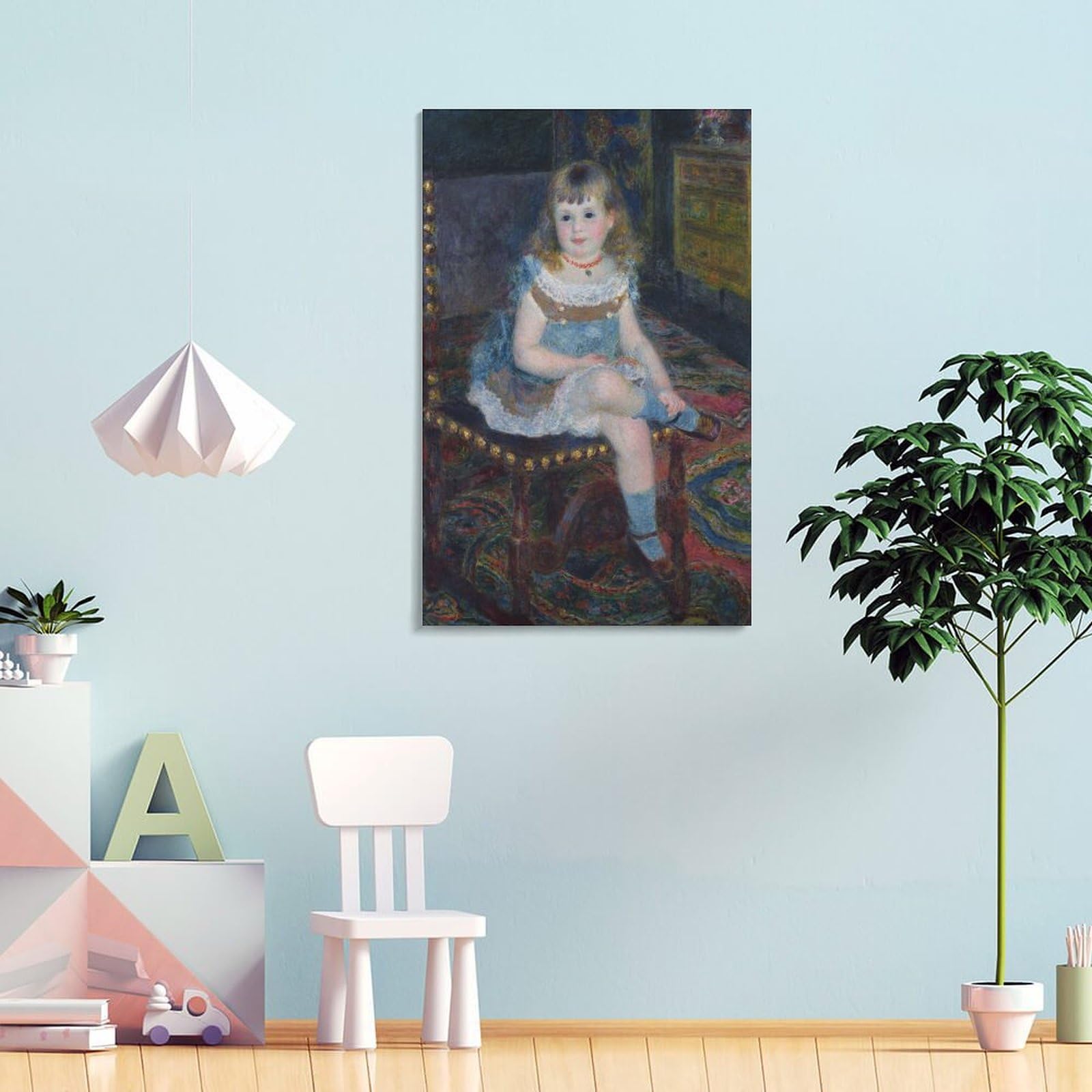 Amazon.co.jp: すわる ジョル ジェット シャルパンティエ 嬢 ポスター