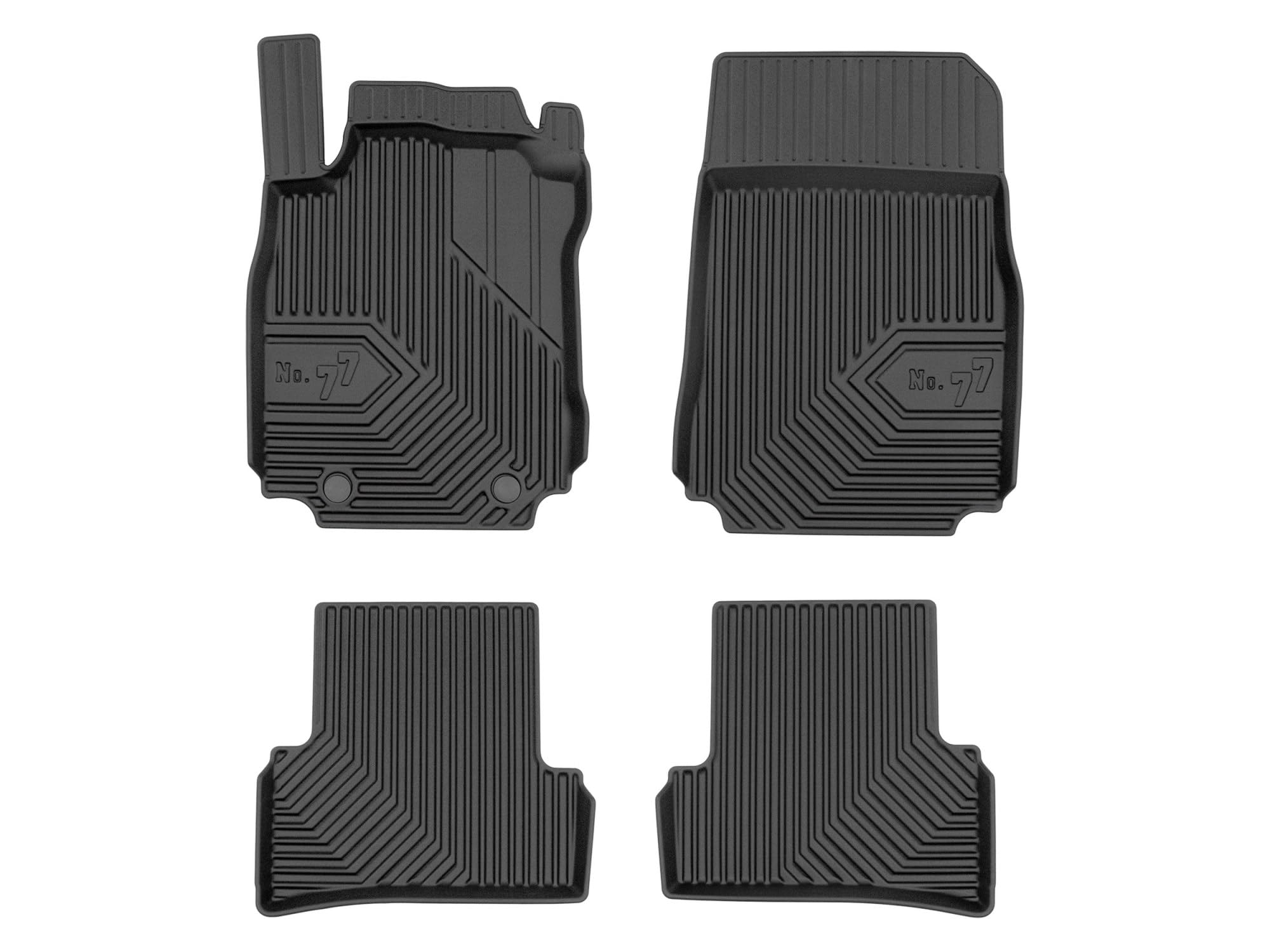 Dywaniki 3D TPE kompatybilne z Renault Modus (2004-2012), komplet, NO77