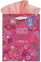 Vista 20 de Christian Art Gifts Bolsa de Regalo Retrato con Etiqueta y Juego de Papel de Seda para Mujeres: Quédate Quieta y Conoce - Salmo 46:10 Versículo