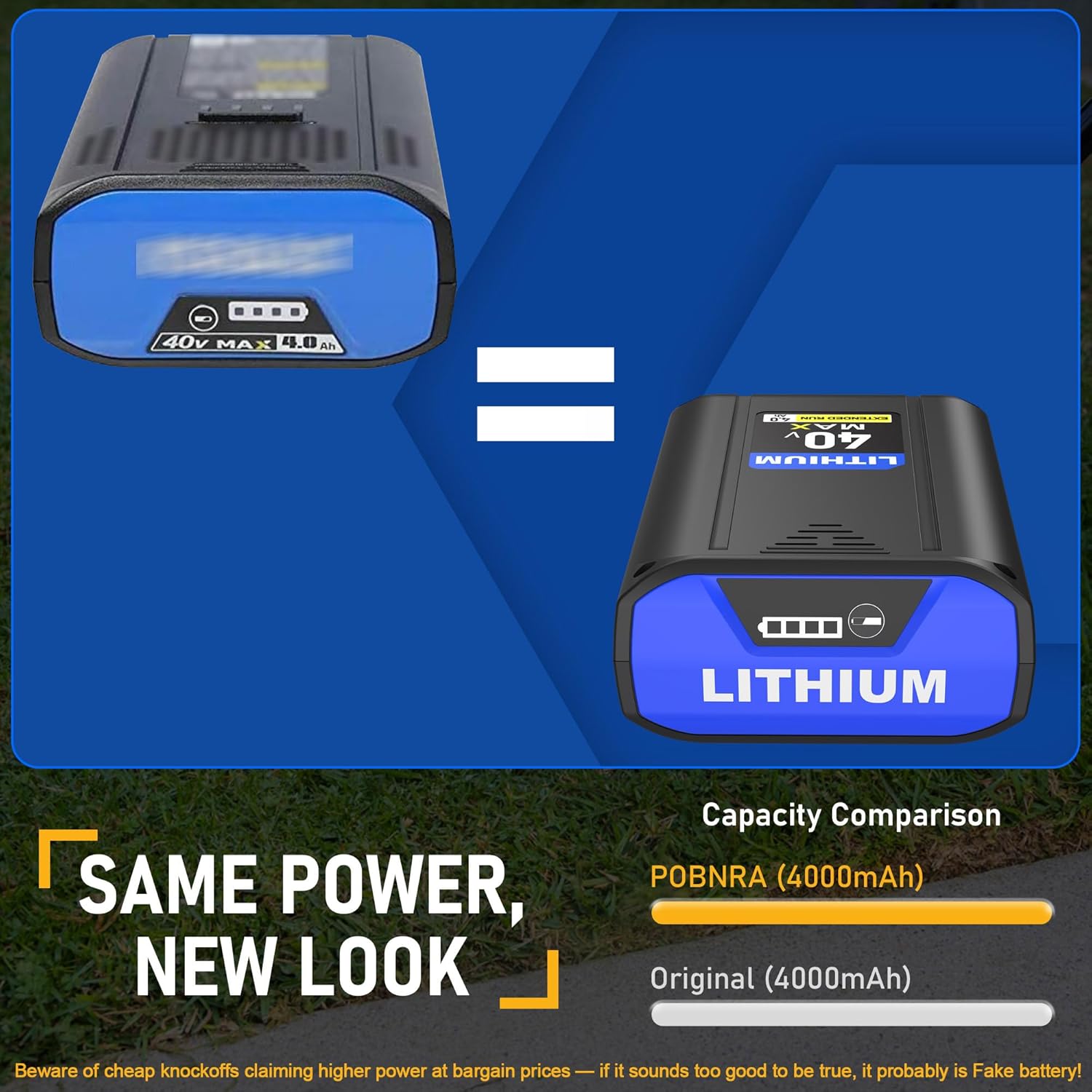 Replacement for Kobalt 40v Battery KB-540-06 KB440-06‎ KB240-06 KB2540C-06 KB640-03 Lithium Ion Battery | Compatible with All 40 Volt Kobalt Cordless Power Tools