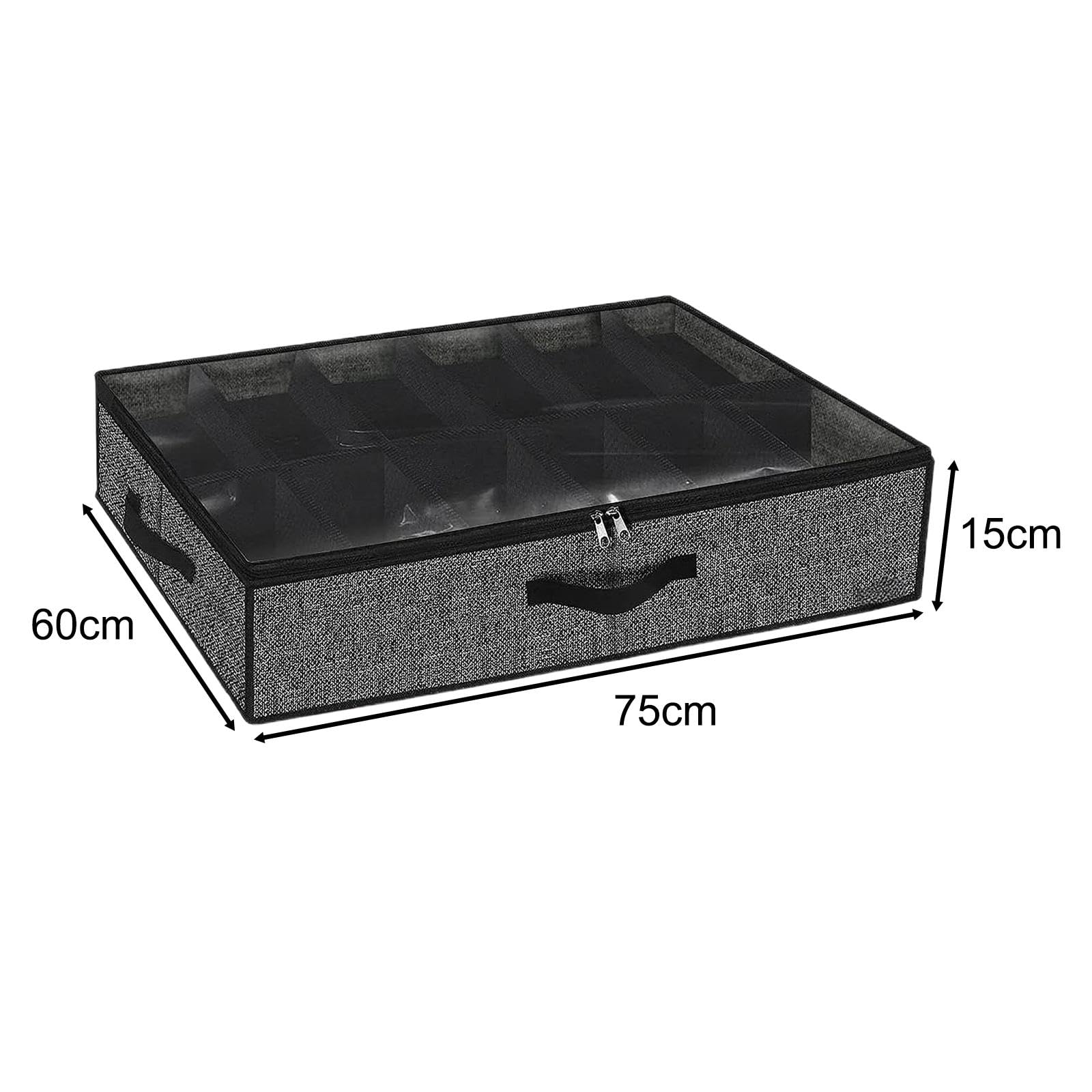 F Fityle Organizador de Zapatos Debajo de la Cama, Caja contenedora para Zapatos, Bolsa de Almacenamiento de Zapatos a Prueba de Polvo para Adultos, Caja de
