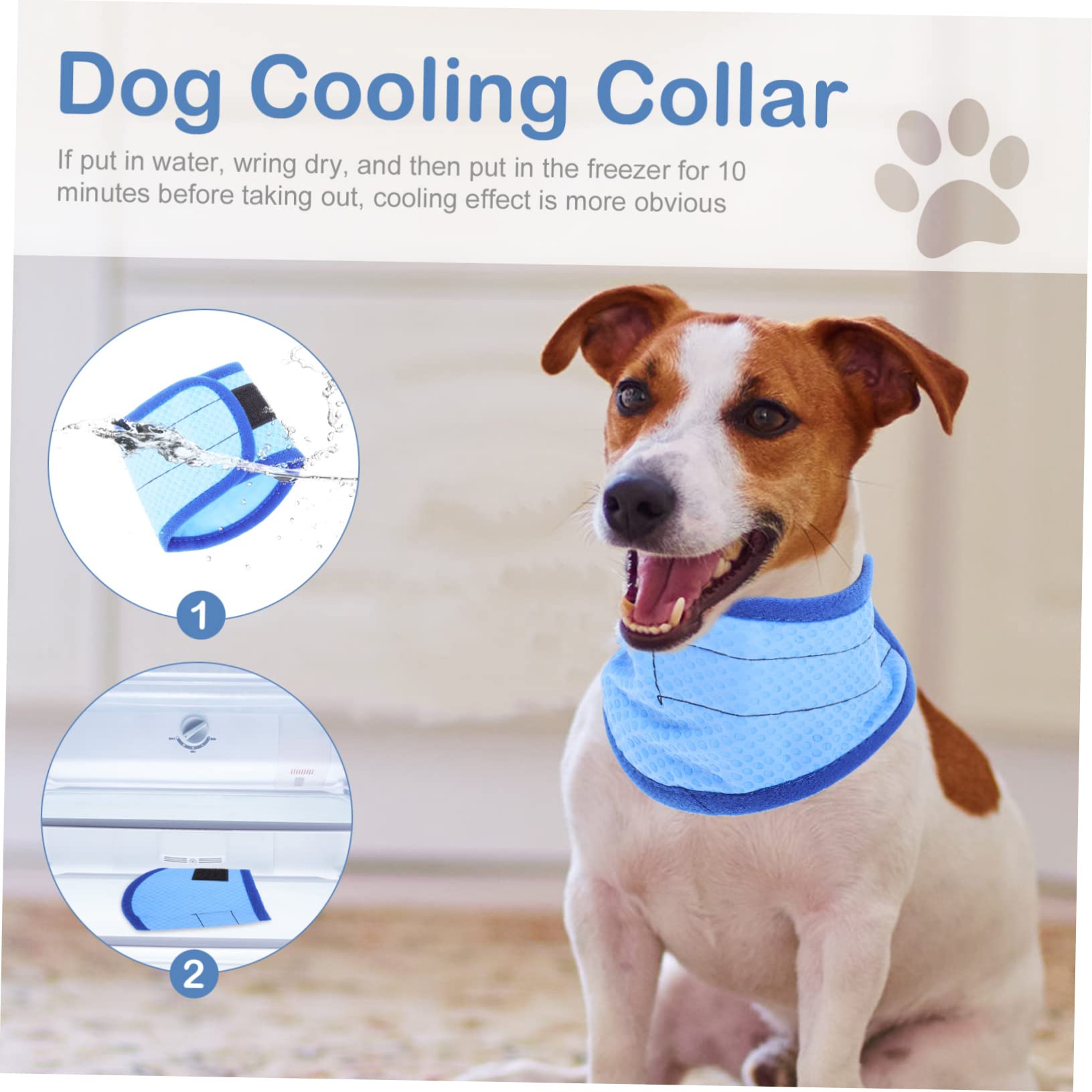 Sosoport 5stücke Pet Kühlbandana Für Hunde Atmungsaktives Kühlungstuch Für Haustiere Für Outdoor-aktivitäten Mit Punkten Für Lange Kühle Tragezeit Schützt Vor Überhitzung Und
