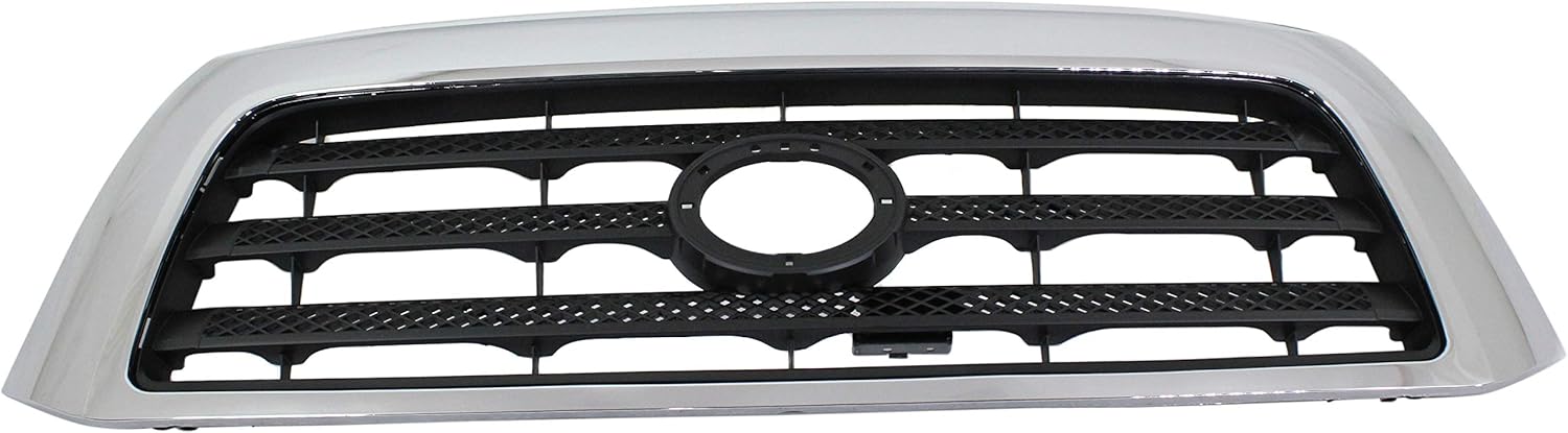 Garage-Pro Grille Assembly Compatible with 2007-2009 Toyota Tundra Chrome Shell with Painted Black Insert