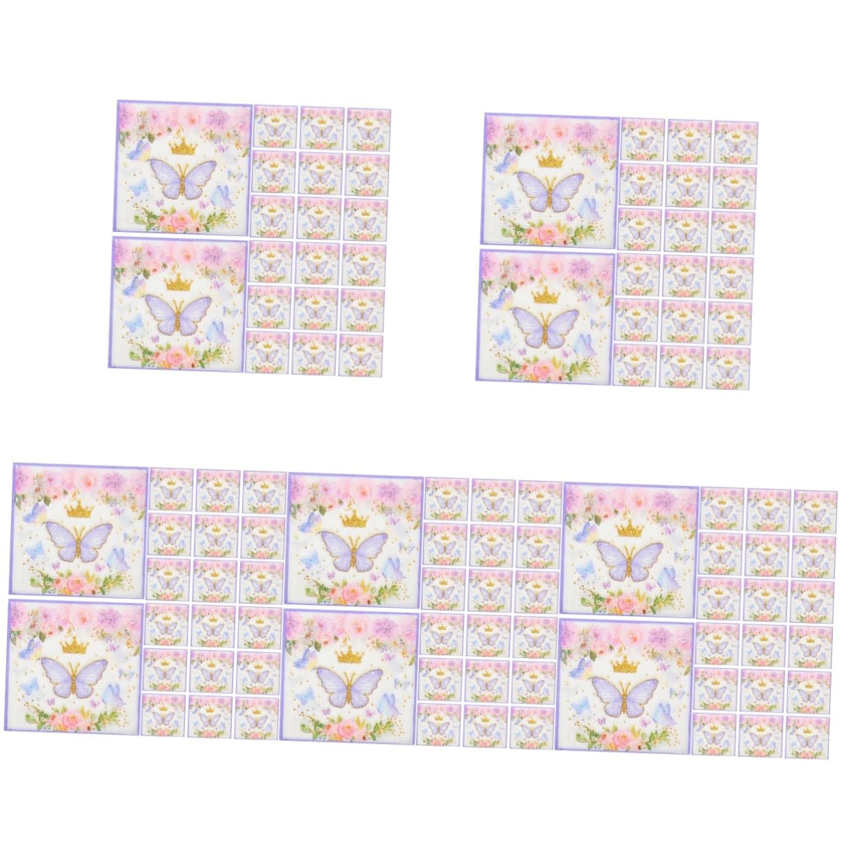 FRCOLOR 5sets Servilleta De Papel Lámina Juegos De Shower Gallina Neón Platos Decoración Fiesta Servilletas Decoradas Suministro De Vacaciones Servilletas De Fiesta 100pcs*5