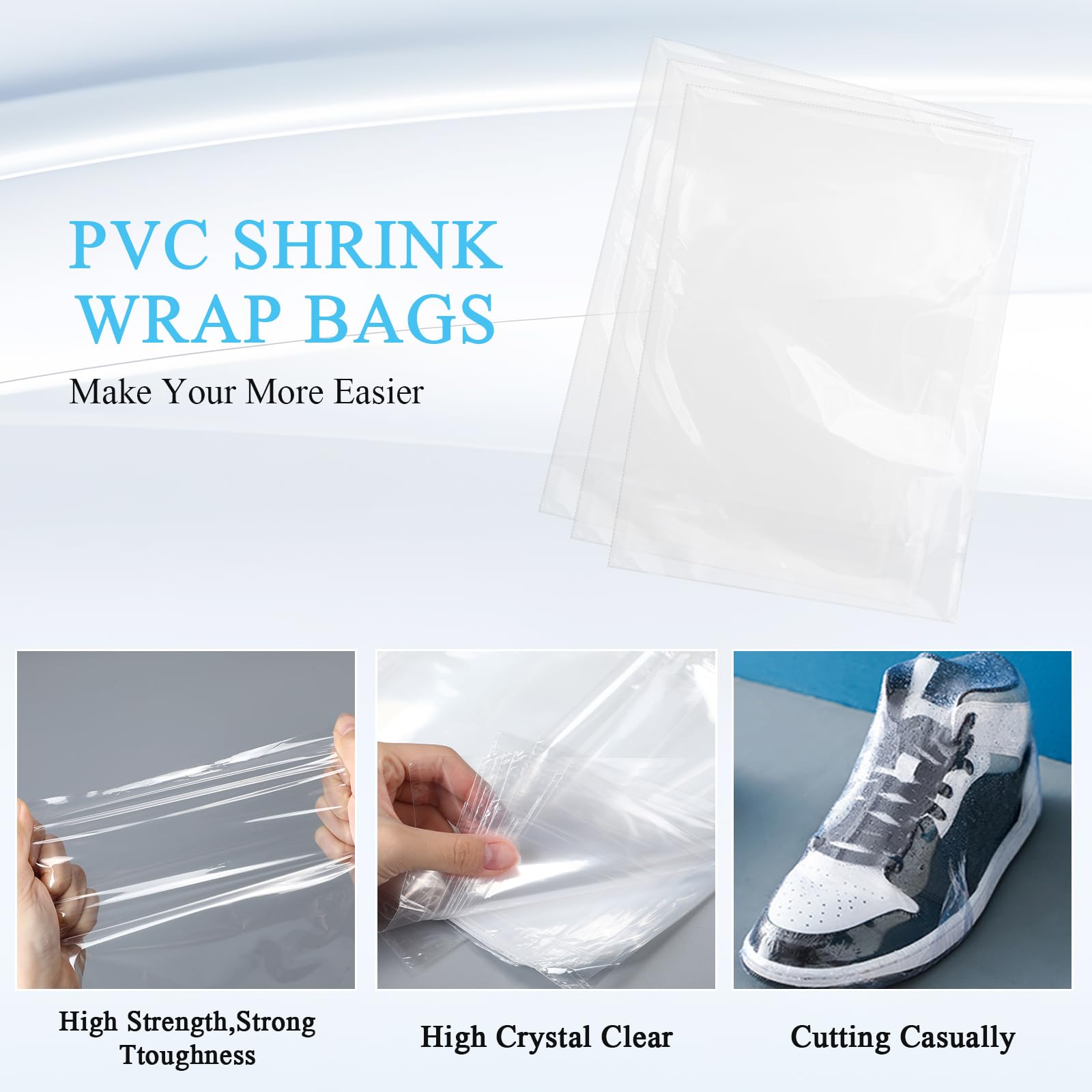 Sacchetti Termoretraibili Trasparenti - 100 Pezzi 40x30 Cm, Per Imballaggio Regali E Prodotti - Foto 4