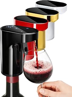 Redsack 5-in-1 Electric Wine Decanter Aerator & Smart Liquor Dispenser - Precise 1-999ml Pourer, Whiskey Pump, Black