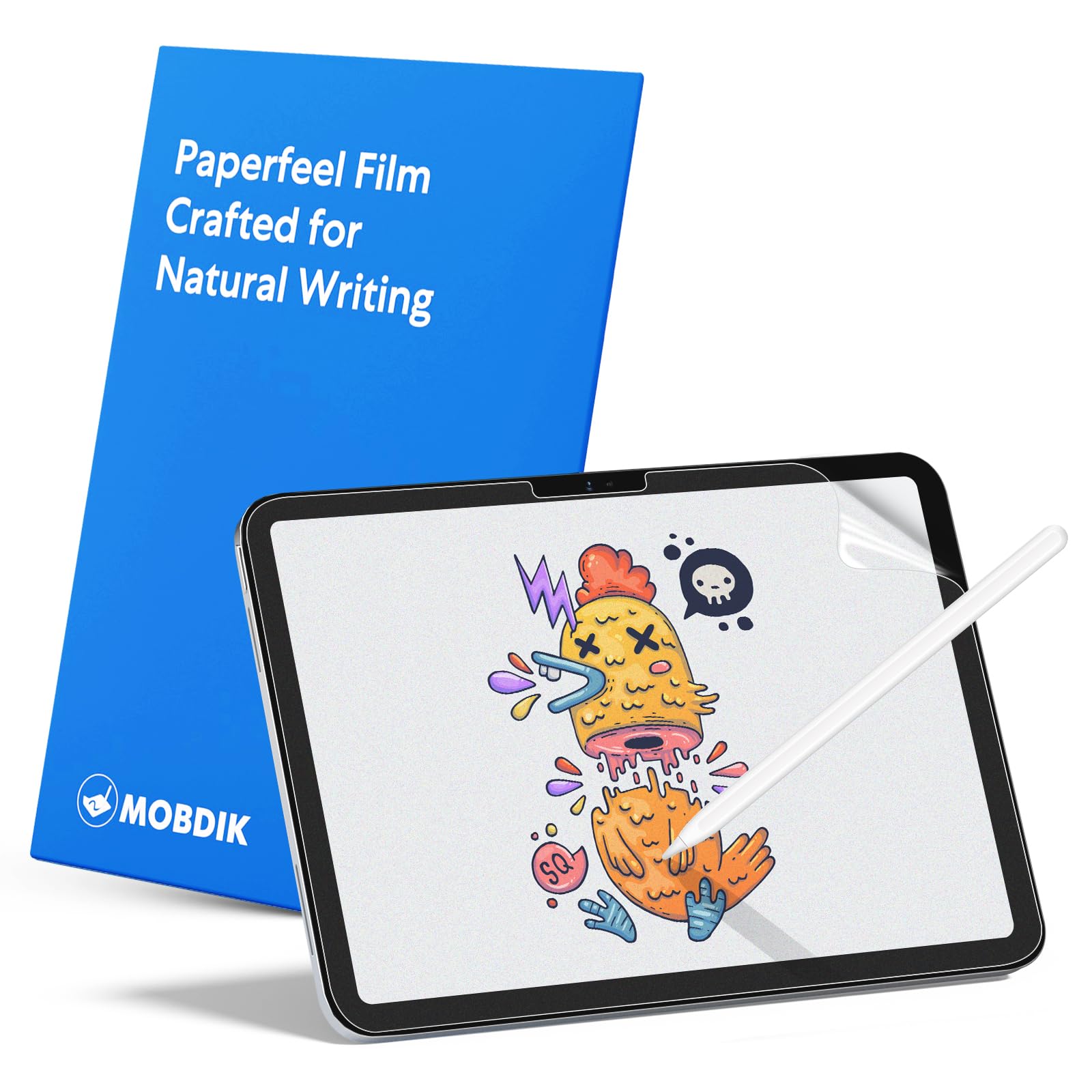 MOBDIK 2 Pack Paperfeel Screen Protector Compatible with iPad A16 11th/10th Generation 2025/2022 & iPad Air 11 M4/M3/M2 2026/2025/2024, Crafted for Natural Writing, Anti Glare, Easy Installation