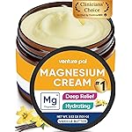 Venture Pal Magnesium Lotion, Topical Magnesium Cream for Sleep, Leg Cramps & Pain, Muscle Relaxation, Calm, Moisturizing Supplement with Coconut Oil, Shea Butter & Hyaluronic Acid, Safe for Kids