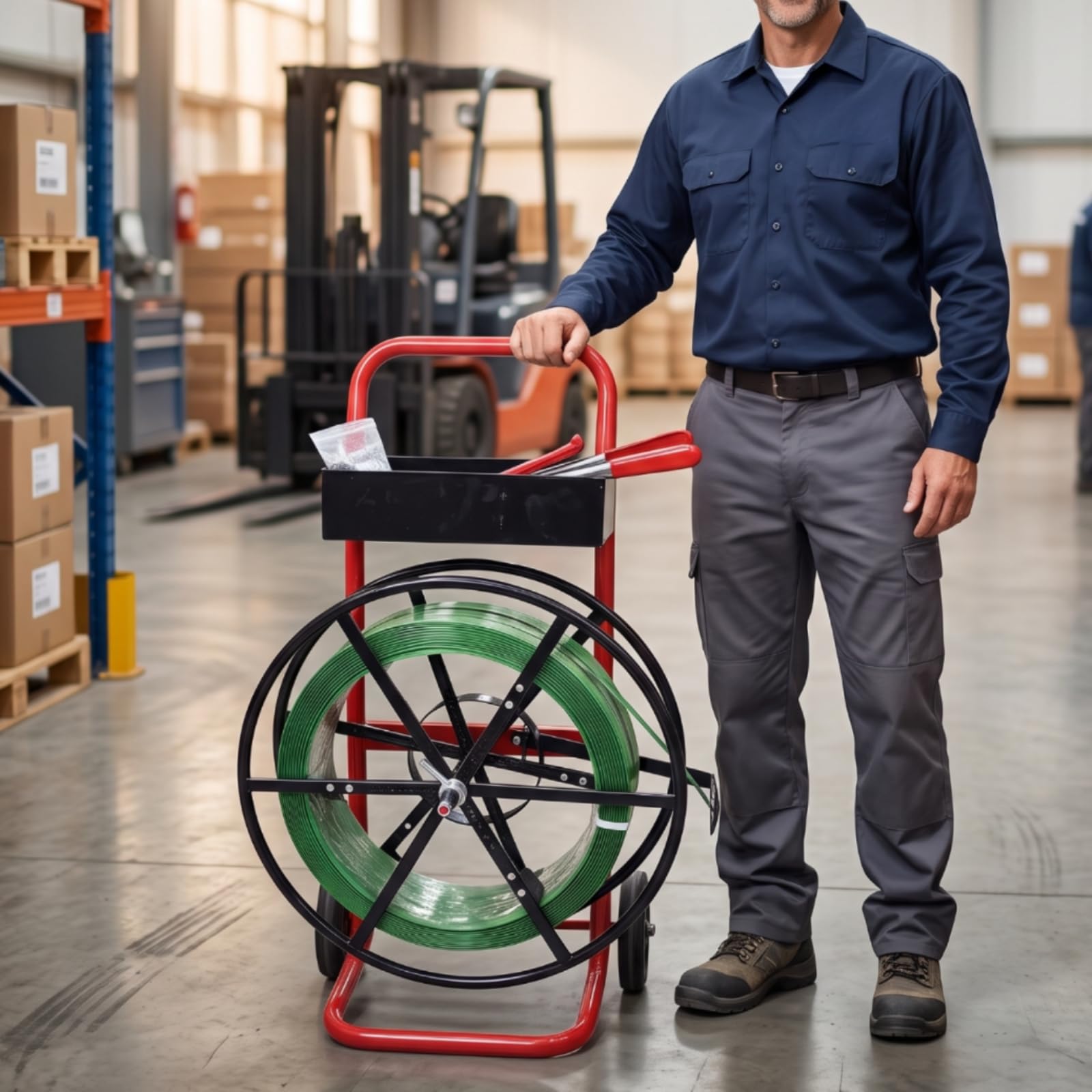 Carrello Portareggette in Metallo Professionale per Magazzinieri