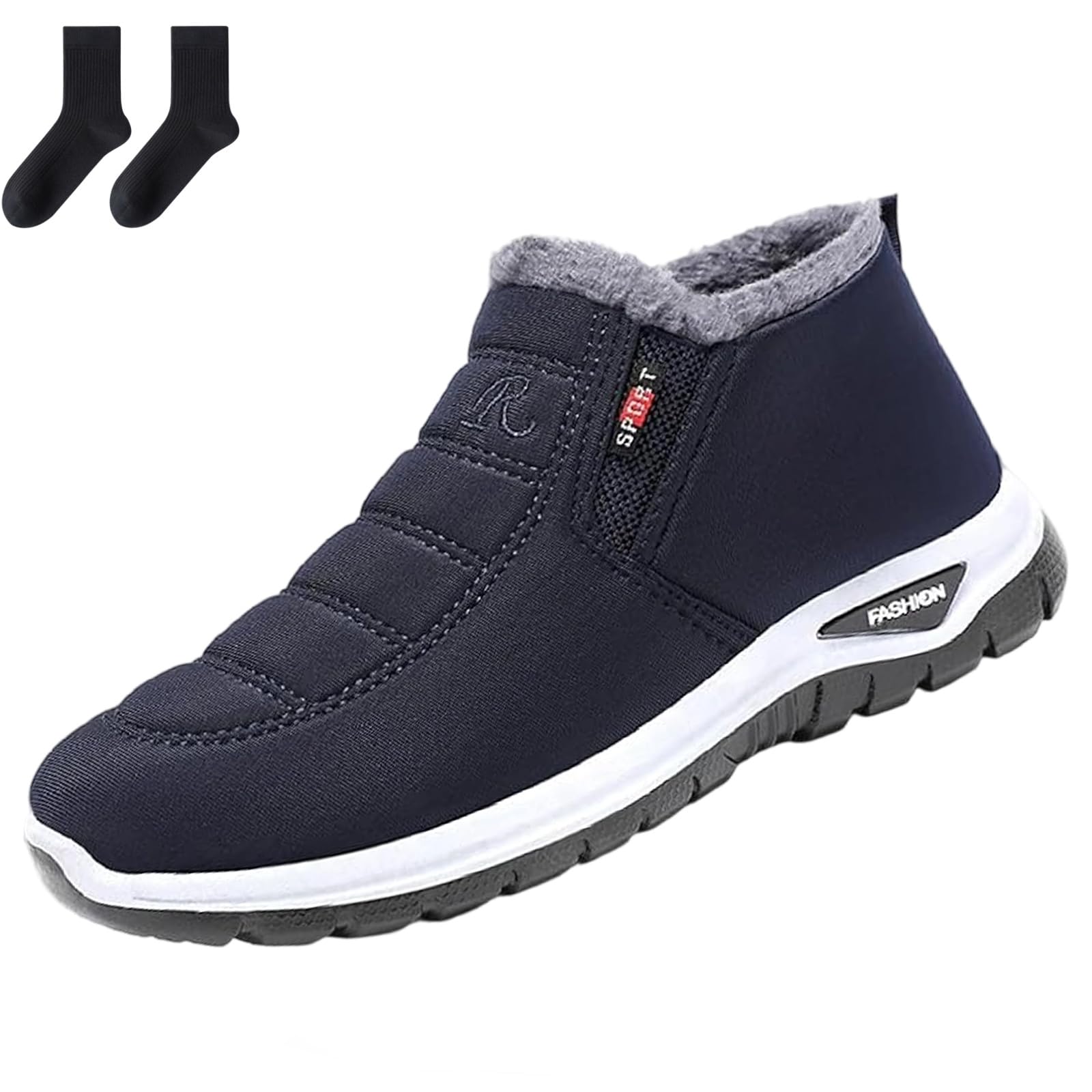 Ergonomische Wasserdichte und Isolierte Herbst Winter-Schuhe, 2026 Neue Mit Fleece Gefütterte und Verstärkte Schneestiefel, Modische Winterschuhe, Rutschfeste & Gehkomfort