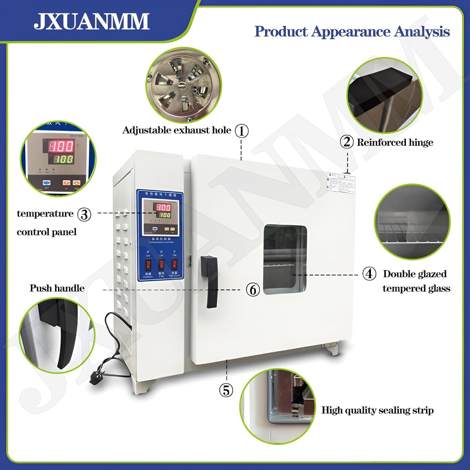 Laboratoryjny Piec Suszący Laboratoryjny Piec Do Suszenia Konwekcyjnego Z Wymuszonym Obiegiem Powietrza Ogrzewanie Elektryczne Piec Do Suszenia Strumieniowego O Stałej Temperatur, White, 600W