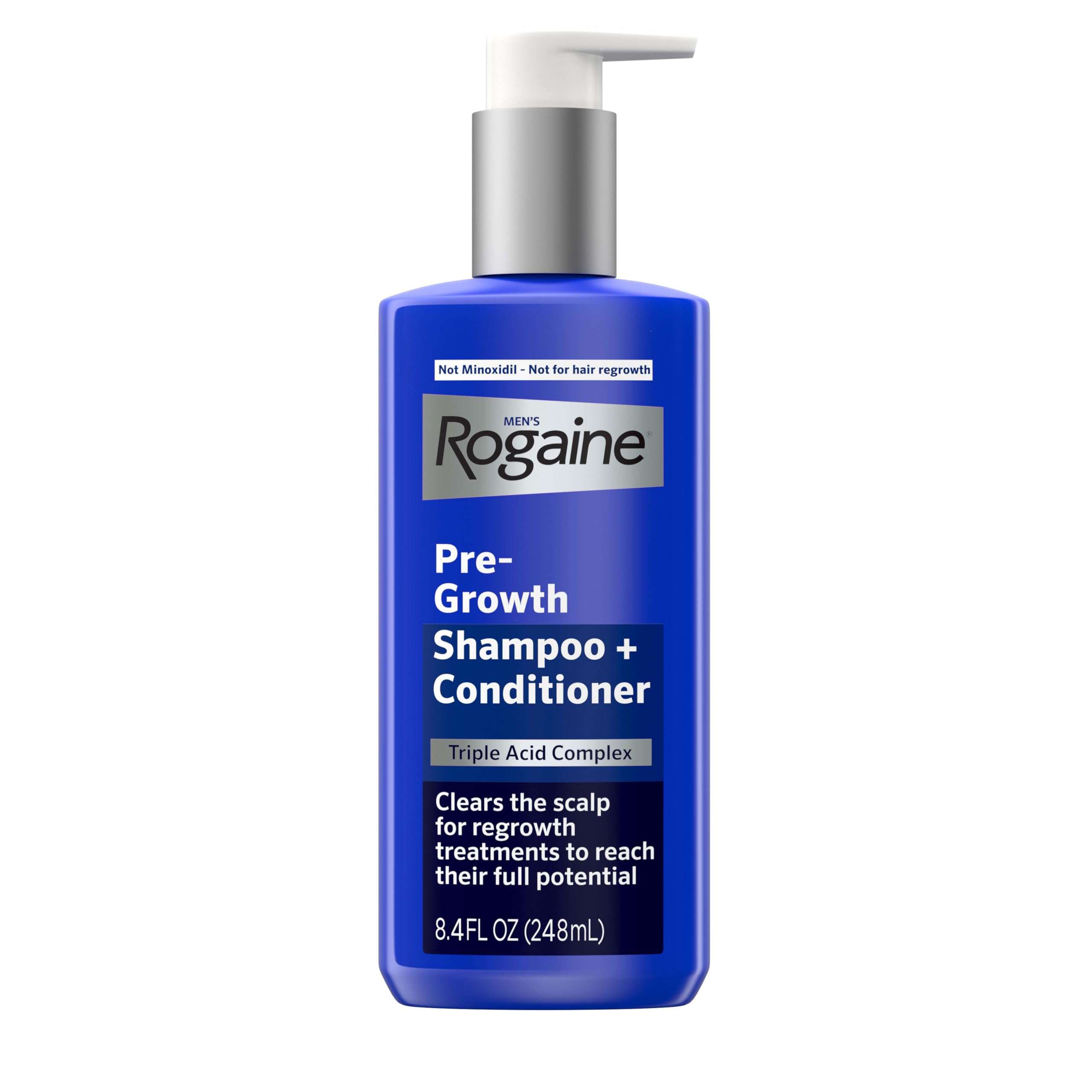 Men's Rogaine Pre-Growth 2 in 1 Shampoo + Conditioner, 8.4 fl oz 8.4 Fl Oz (Pack of 1)