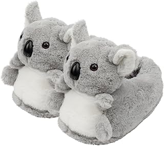Cute Women Penguin Animal Slippers Fluffy Warm Plush House Shoes Novelty Soft Slippers Cartoon Gifts for Birthday Christmas