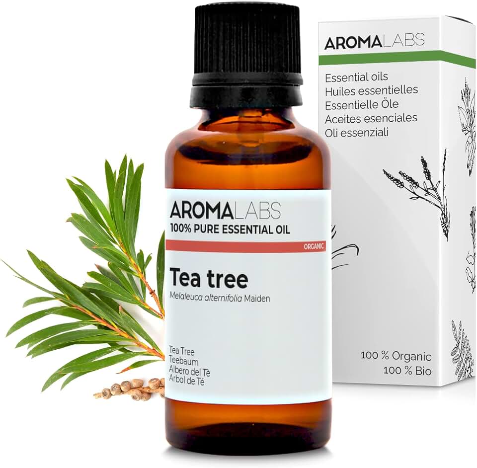 Aroma Labs - Aceite Esencial de Árbol del Té BIO - 30 mL - Formato Familia - Quimiotipado y Certificado Ecocert - Made in France