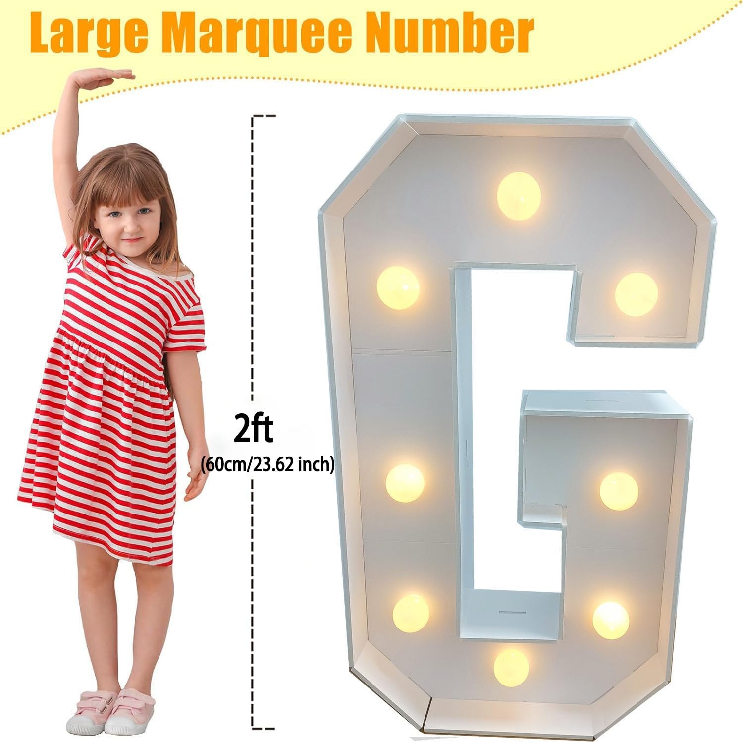 Letras iluminadas para decoración de graduación